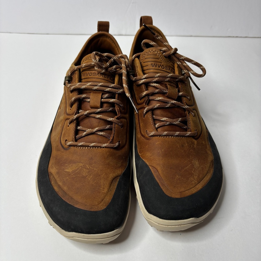 Vivobarefoot Tracker Leather AT Low Hiking Shoes Womens 39 Acorn Brown $220